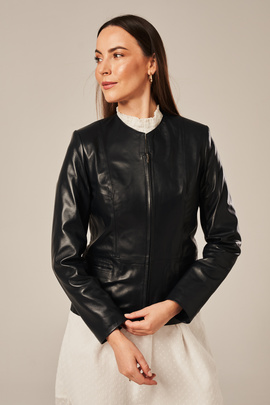 Lederjacke für Damen schwarze