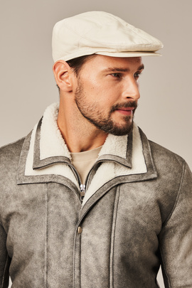 Lederkappe für Herren im Gatsby-Stil