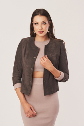 Damen Lederblazer