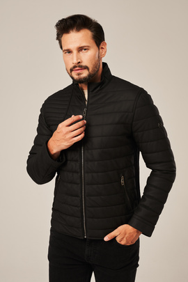 Gesteppte Lederjacke für Herren