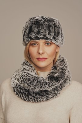 Pelz Stirnband Damen aus 100% Echtfell