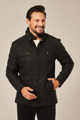 Gesteppte Lederjacke für Herren