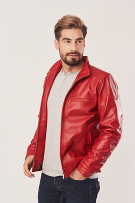 Rote Lederjacke Herren