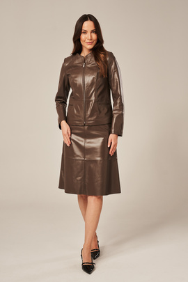 Damen lederjacke elegant