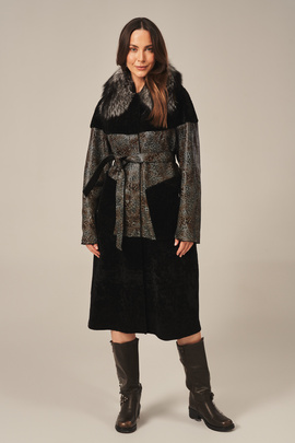 Schwarze Wintermantel für Damen