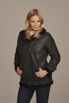 Damen Fliegerjacke Lammfell