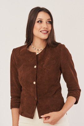 Damen Lederblazer